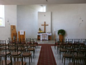 Interiér ev. kostola v Žiari nad Hronom-august 2016